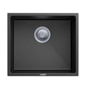 Aqu Matte Black Granite Stone Single Bowl Sink